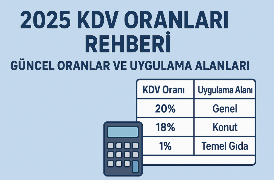 2025 KDV Oranları Rehberi - Güncel KDV Oranları ve Hesaplama Yöntemleri